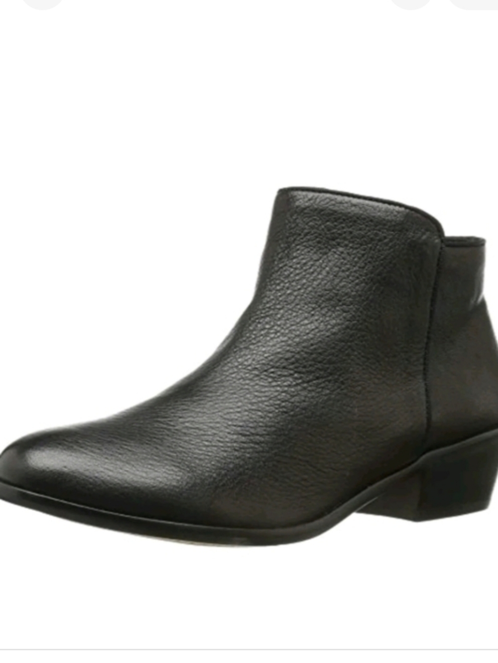 NWT 206 Collective Magnolia Low Heel Ankle Bootie, Black Leather